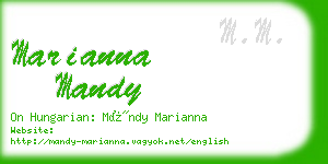 marianna mandy business card